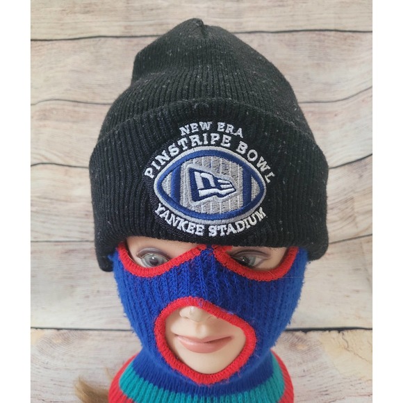 Vtg New Era Pinstripe Bowl Yankees Beanie Wake Forest - Picture 3 of 6